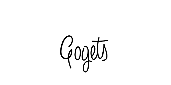 if you are searching for the best signature style for your name Gogets. so please give up your signature search. here we have designed multiple signature styles  using Angelique-Rose-font-FFP. Gogets signature style 5 images and pictures png