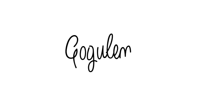 How to make Gogulen name signature. Use Angelique-Rose-font-FFP style for creating short signs online. This is the latest handwritten sign. Gogulen signature style 5 images and pictures png