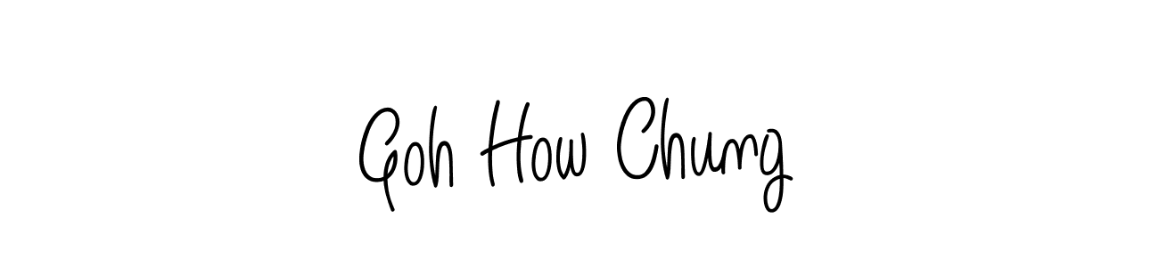 This is the best signature style for the Goh How Chung name. Also you like these signature font (Angelique-Rose-font-FFP). Mix name signature. Goh How Chung signature style 5 images and pictures png