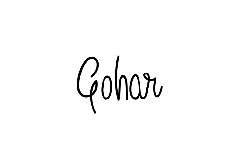 Use a signature maker to create a handwritten signature online. With this signature software, you can design (Angelique-Rose-font-FFP) your own signature for name Gohar. Gohar signature style 5 images and pictures png