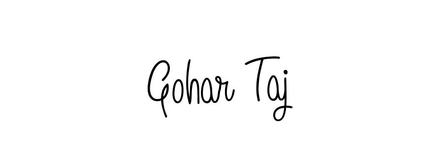 if you are searching for the best signature style for your name Gohar Taj. so please give up your signature search. here we have designed multiple signature styles  using Angelique-Rose-font-FFP. Gohar Taj signature style 5 images and pictures png
