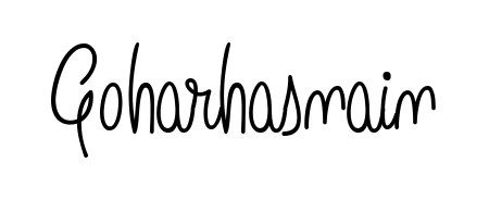 Download transparent PNG signature for name Goharhasnain styled with Angelique-Rose-font-FFP font. Ready to paste directly into PDF and Word agreements. Goharhasnain signature style 5 images and pictures png