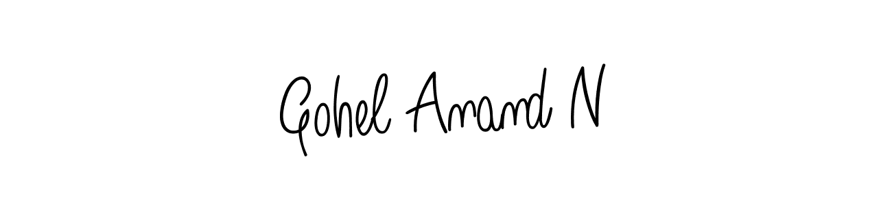 Also we have Gohel Anand N name is the best signature style. Create professional handwritten signature collection using Angelique-Rose-font-FFP autograph style. Gohel Anand N signature style 5 images and pictures png