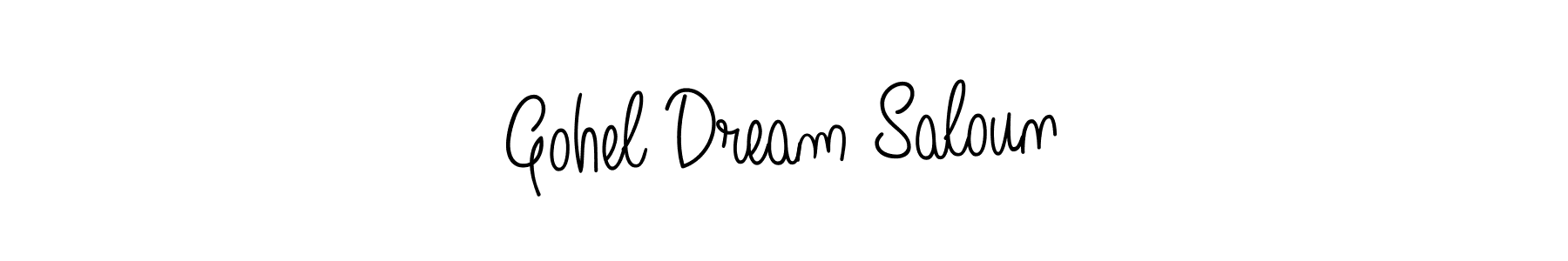 This is the best signature style for the Gohel Dream Saloun name. Also you like these signature font (Angelique-Rose-font-FFP). Mix name signature. Gohel Dream Saloun signature style 5 images and pictures png