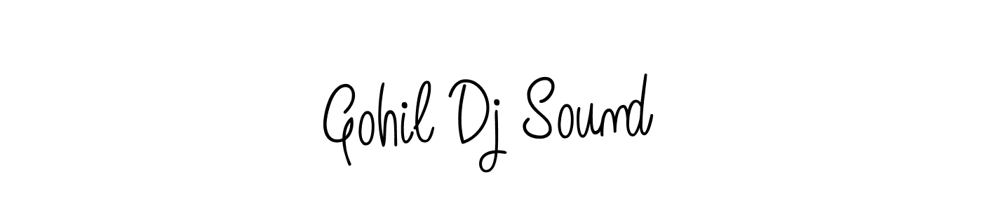 Design your own signature with our free online signature maker. With this signature software, you can create a handwritten (Angelique-Rose-font-FFP) signature for name Gohil Dj Sound. Gohil Dj Sound signature style 5 images and pictures png