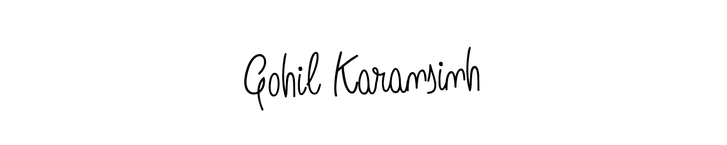 if you are searching for the best signature style for your name Gohil Karansinh. so please give up your signature search. here we have designed multiple signature styles  using Angelique-Rose-font-FFP. Gohil Karansinh signature style 5 images and pictures png