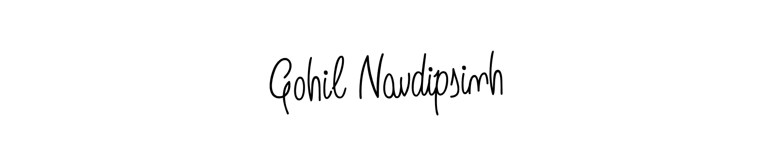 You should practise on your own different ways (Angelique-Rose-font-FFP) to write your name (Gohil Navdipsinh) in signature. don't let someone else do it for you. Gohil Navdipsinh signature style 5 images and pictures png