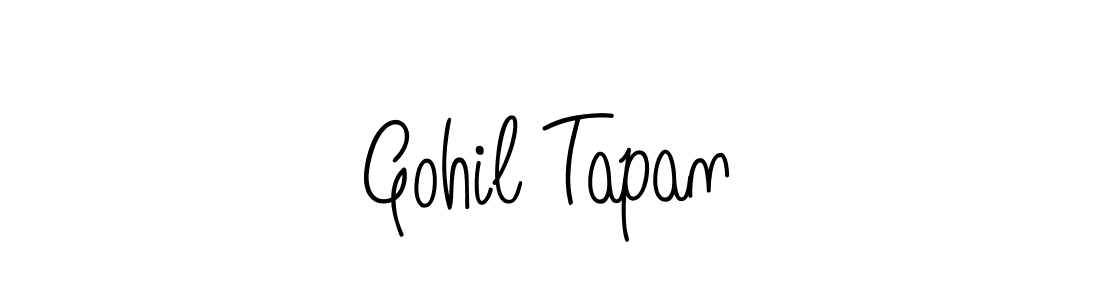 How to make Gohil Tapan name signature. Use Angelique-Rose-font-FFP style for creating short signs online. This is the latest handwritten sign. Gohil Tapan signature style 5 images and pictures png