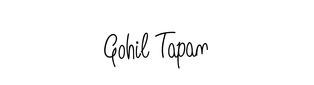 How to make Gohil Tapan name signature. Use Angelique-Rose-font-FFP style for creating short signs online. This is the latest handwritten sign. Gohil Tapan signature style 5 images and pictures png