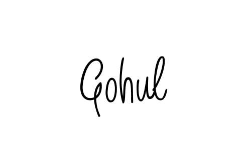 Also You can easily find your signature by using the search form. We will create Gohul name handwritten signature images for you free of cost using Angelique-Rose-font-FFP sign style. Gohul signature style 5 images and pictures png