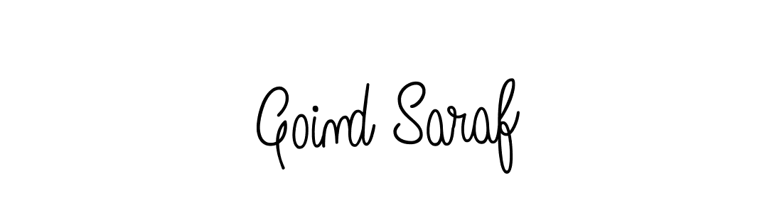 The best way (Angelique-Rose-font-FFP) to make a short signature is to pick only two or three words in your name. The name Goind Saraf include a total of six letters. For converting this name. Goind Saraf signature style 5 images and pictures png