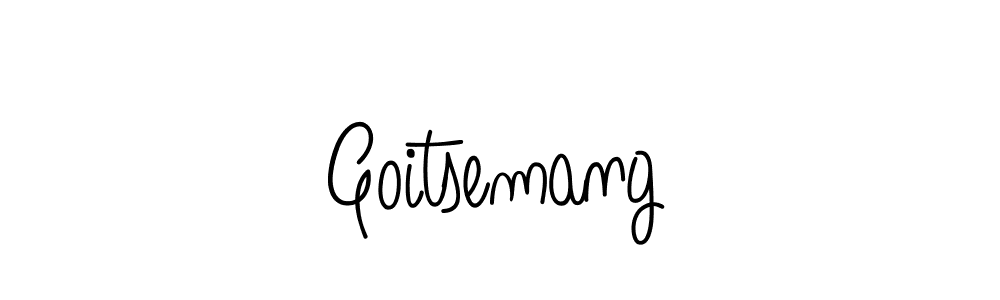 How to make Goitsemang name signature. Use Angelique-Rose-font-FFP style for creating short signs online. This is the latest handwritten sign. Goitsemang signature style 5 images and pictures png