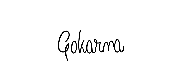 How to Draw Gokarna signature style? Angelique-Rose-font-FFP is a latest design signature styles for name Gokarna. Gokarna signature style 5 images and pictures png