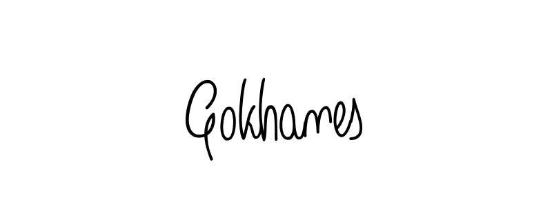 Design your own signature with our free online signature maker. With this signature software, you can create a handwritten (Angelique-Rose-font-FFP) signature for name Gokhanes. Gokhanes signature style 5 images and pictures png