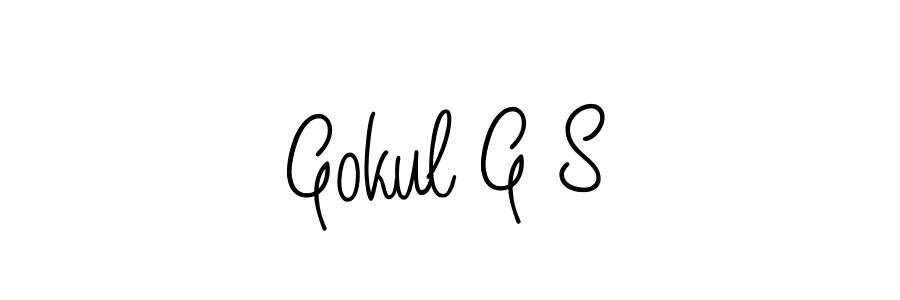 You can use this online signature creator to create a handwritten signature for the name Gokul G S. This is the best online autograph maker. Gokul G S signature style 5 images and pictures png