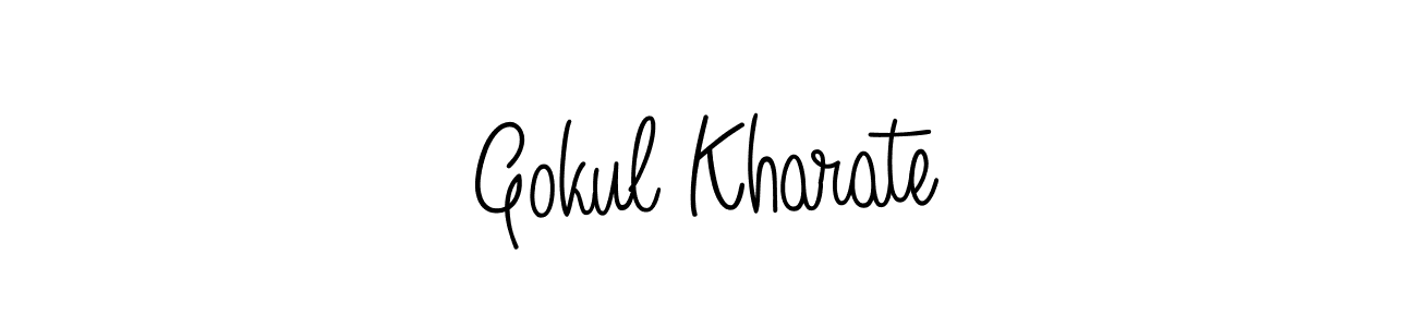 Once you've used our free online signature maker to create your best signature Angelique-Rose-font-FFP style, it's time to enjoy all of the benefits that Gokul Kharate name signing documents. Gokul Kharate signature style 5 images and pictures png