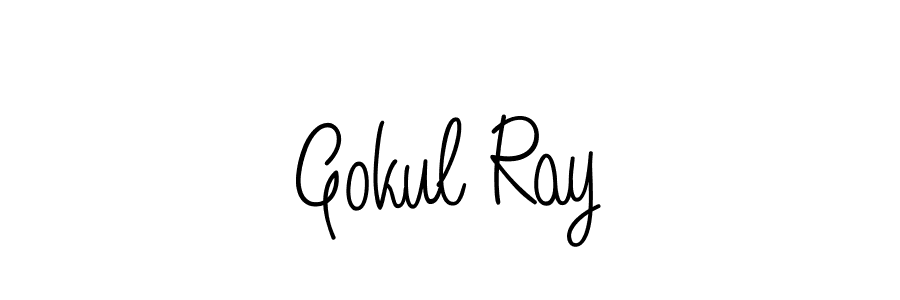 How to make Gokul Ray signature? Angelique-Rose-font-FFP is a professional autograph style. Create handwritten signature for Gokul Ray name. Gokul Ray signature style 5 images and pictures png