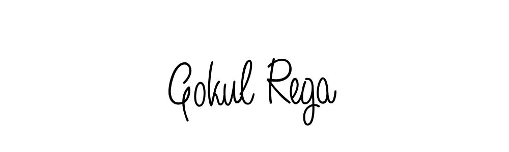 Best and Professional Signature Style for Gokul Rega. Angelique-Rose-font-FFP Best Signature Style Collection. Gokul Rega signature style 5 images and pictures png