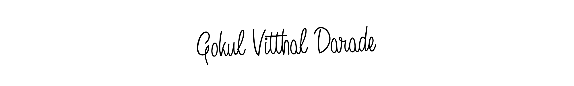 How to Draw Gokul Vitthal Darade signature style? Angelique-Rose-font-FFP is a latest design signature styles for name Gokul Vitthal Darade. Gokul Vitthal Darade signature style 5 images and pictures png