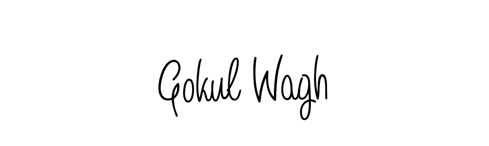 How to make Gokul Wagh signature? Angelique-Rose-font-FFP is a professional autograph style. Create handwritten signature for Gokul Wagh name. Gokul Wagh signature style 5 images and pictures png