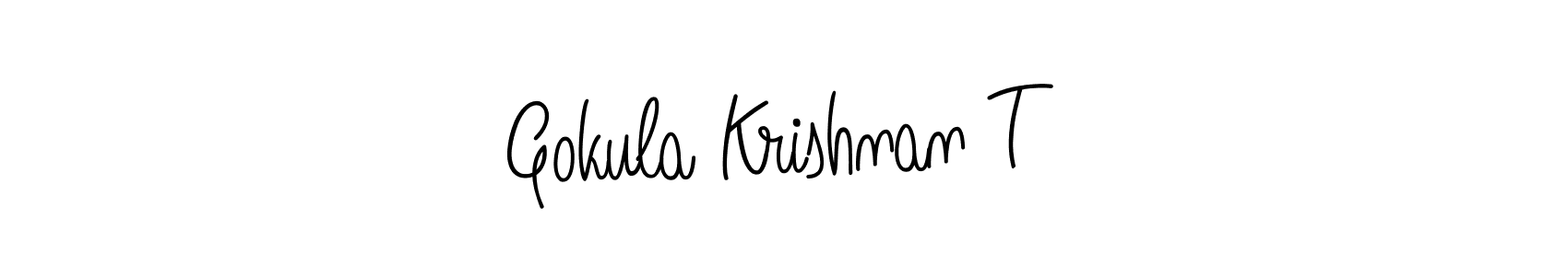 How to make Gokula Krishnan T signature? Angelique-Rose-font-FFP is a professional autograph style. Create handwritten signature for Gokula Krishnan T name. Gokula Krishnan T signature style 5 images and pictures png