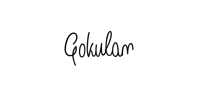 Also we have Gokulan name is the best signature style. Create professional handwritten signature collection using Angelique-Rose-font-FFP autograph style. Gokulan signature style 5 images and pictures png