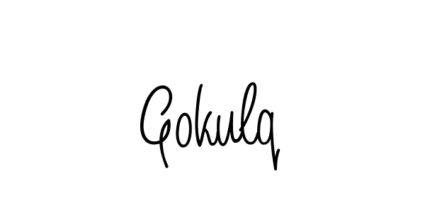 Here are the top 10 professional signature styles for the name Gokulq. These are the best autograph styles you can use for your name. Gokulq signature style 5 images and pictures png