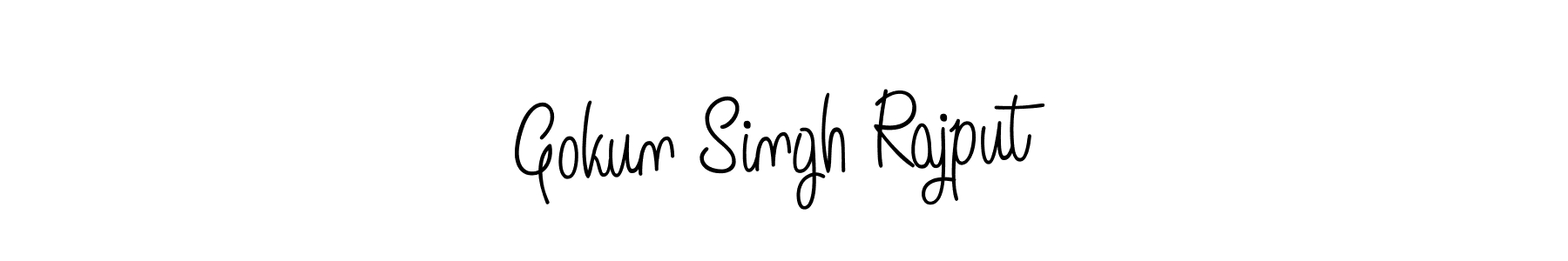 Also we have Gokun Singh Rajput name is the best signature style. Create professional handwritten signature collection using Angelique-Rose-font-FFP autograph style. Gokun Singh Rajput signature style 5 images and pictures png