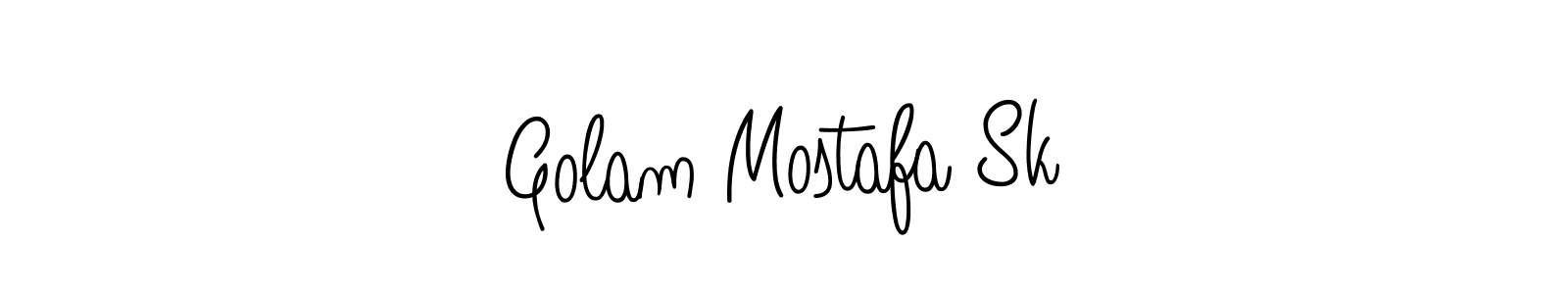 Create a beautiful signature design for name Golam Mostafa Sk. With this signature (Angelique-Rose-font-FFP) fonts, you can make a handwritten signature for free. Golam Mostafa Sk signature style 5 images and pictures png