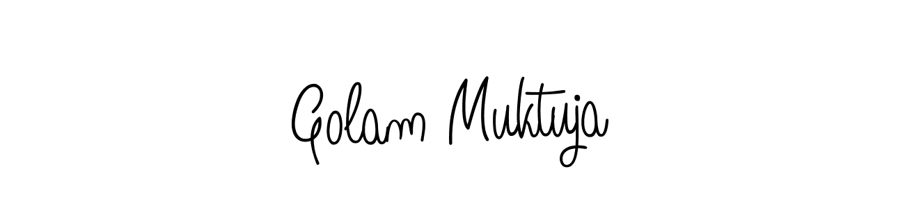 if you are searching for the best signature style for your name Golam Muktuja. so please give up your signature search. here we have designed multiple signature styles  using Angelique-Rose-font-FFP. Golam Muktuja signature style 5 images and pictures png