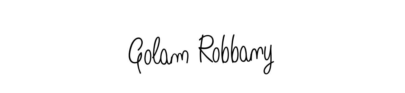 How to make Golam Robbany name signature. Use Angelique-Rose-font-FFP style for creating short signs online. This is the latest handwritten sign. Golam Robbany signature style 5 images and pictures png