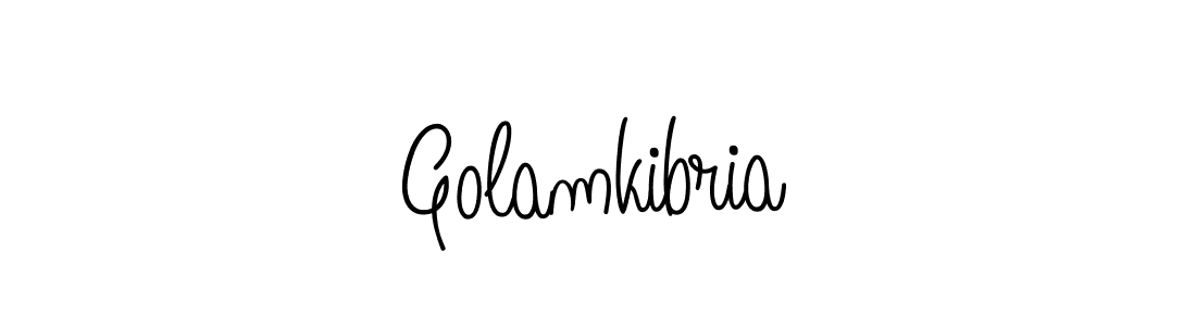 How to Draw Golamkibria signature style? Angelique-Rose-font-FFP is a latest design signature styles for name Golamkibria. Golamkibria signature style 5 images and pictures png