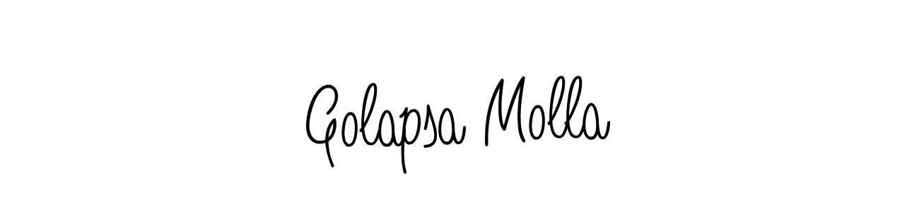 How to make Golapsa Molla signature? Angelique-Rose-font-FFP is a professional autograph style. Create handwritten signature for Golapsa Molla name. Golapsa Molla signature style 5 images and pictures png