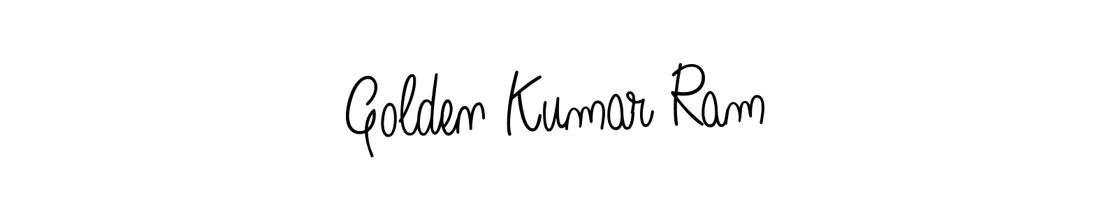 Create a beautiful signature design for name Golden Kumar Ram. With this signature (Angelique-Rose-font-FFP) fonts, you can make a handwritten signature for free. Golden Kumar Ram signature style 5 images and pictures png