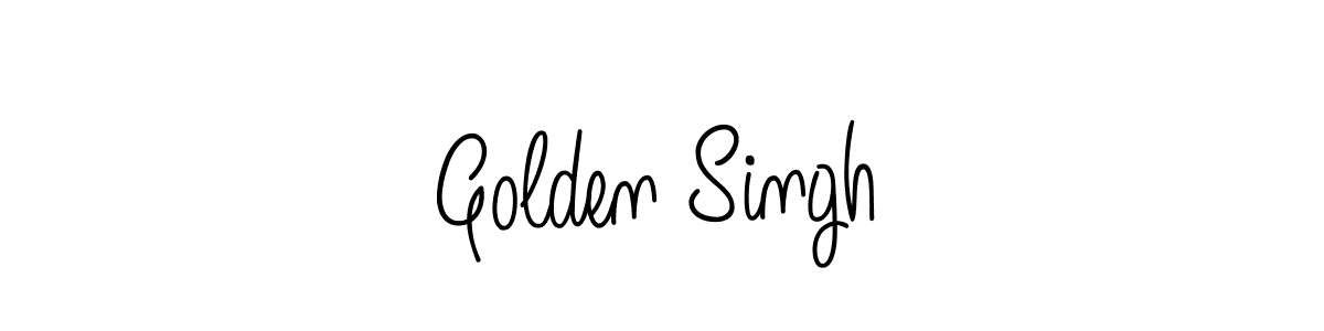 Make a beautiful signature design for name Golden Singh. With this signature (Angelique-Rose-font-FFP) style, you can create a handwritten signature for free. Golden Singh signature style 5 images and pictures png