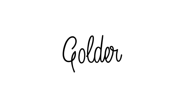 Create a beautiful signature design for name Golder. With this signature (Angelique-Rose-font-FFP) fonts, you can make a handwritten signature for free. Golder signature style 5 images and pictures png