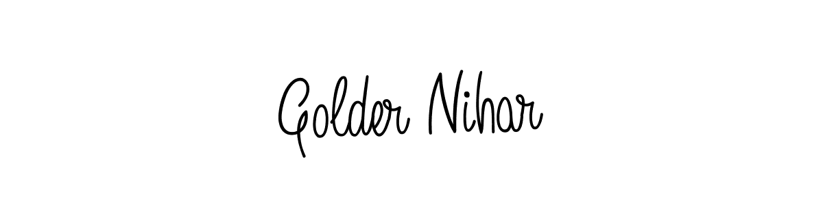 Make a beautiful signature design for name Golder Nihar. Use this online signature maker to create a handwritten signature for free. Golder Nihar signature style 5 images and pictures png