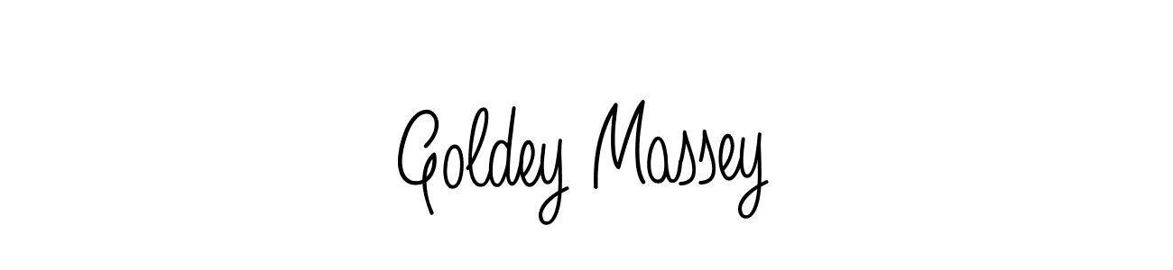 Create a beautiful signature design for name Goldey Massey. With this signature (Angelique-Rose-font-FFP) fonts, you can make a handwritten signature for free. Goldey Massey signature style 5 images and pictures png