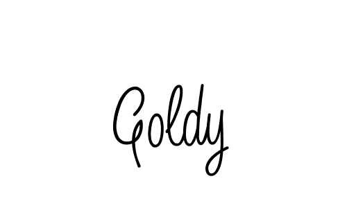 Goldy stylish signature style. Best Handwritten Sign (Angelique-Rose-font-FFP) for my name. Handwritten Signature Collection Ideas for my name Goldy. Goldy signature style 5 images and pictures png