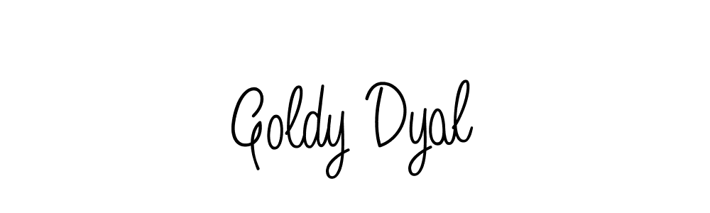 How to Draw Goldy Dyal signature style? Angelique-Rose-font-FFP is a latest design signature styles for name Goldy Dyal. Goldy Dyal signature style 5 images and pictures png