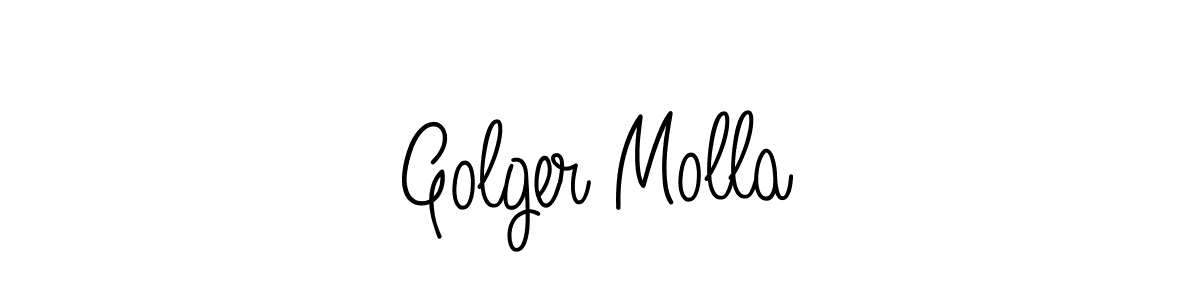 Create a beautiful signature design for name Golger Molla. With this signature (Angelique-Rose-font-FFP) fonts, you can make a handwritten signature for free. Golger Molla signature style 5 images and pictures png