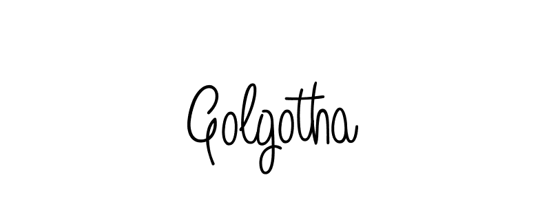 Make a beautiful signature design for name Golgotha. With this signature (Angelique-Rose-font-FFP) style, you can create a handwritten signature for free. Golgotha signature style 5 images and pictures png