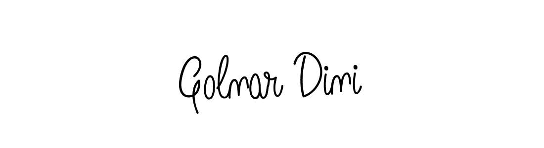 Also we have Golnar Dini name is the best signature style. Create professional handwritten signature collection using Angelique-Rose-font-FFP autograph style. Golnar Dini signature style 5 images and pictures png