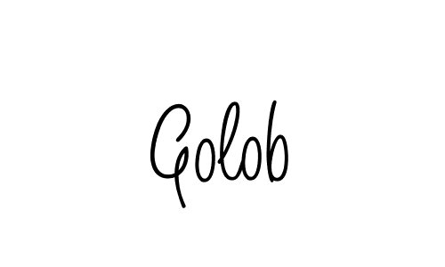 Golob stylish signature style. Best Handwritten Sign (Angelique-Rose-font-FFP) for my name. Handwritten Signature Collection Ideas for my name Golob. Golob signature style 5 images and pictures png
