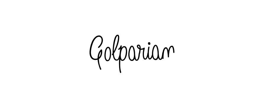 The best way (Angelique-Rose-font-FFP) to make a short signature is to pick only two or three words in your name. The name Golparian include a total of six letters. For converting this name. Golparian signature style 5 images and pictures png