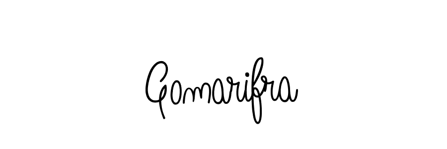 Gomarifra stylish signature style. Best Handwritten Sign (Angelique-Rose-font-FFP) for my name. Handwritten Signature Collection Ideas for my name Gomarifra. Gomarifra signature style 5 images and pictures png