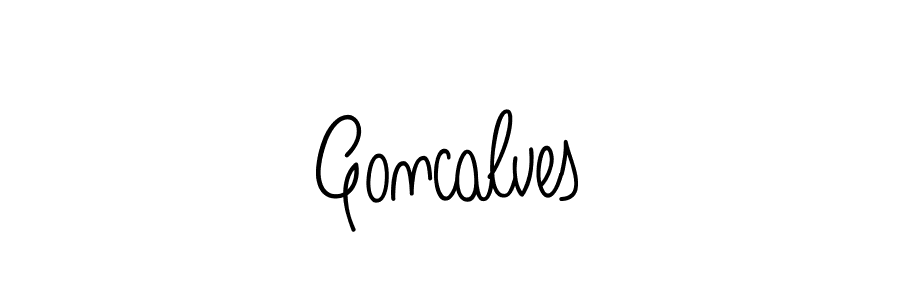 Use a signature maker to create a handwritten signature online. With this signature software, you can design (Angelique-Rose-font-FFP) your own signature for name Goncalves. Goncalves signature style 5 images and pictures png