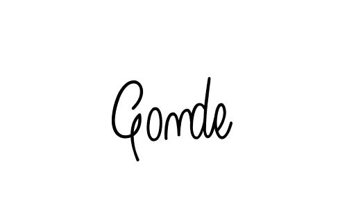Once you've used our free online signature maker to create your best signature Angelique-Rose-font-FFP style, it's time to enjoy all of the benefits that Gonde name signing documents. Gonde signature style 5 images and pictures png