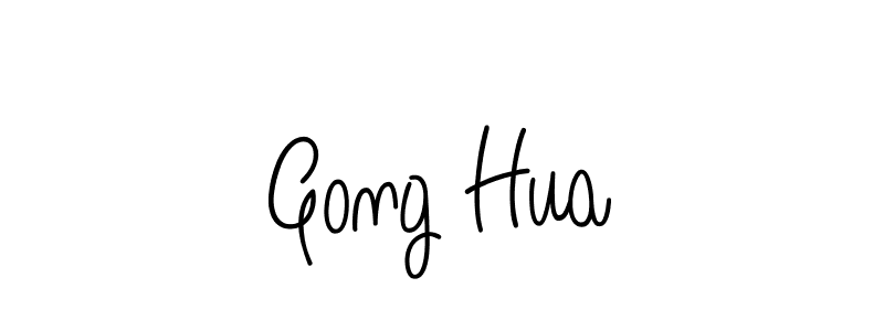 if you are searching for the best signature style for your name Gong Hua. so please give up your signature search. here we have designed multiple signature styles  using Angelique-Rose-font-FFP. Gong Hua signature style 5 images and pictures png