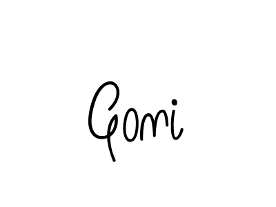 The best way (Angelique-Rose-font-FFP) to make a short signature is to pick only two or three words in your name. The name Goni include a total of six letters. For converting this name. Goni signature style 5 images and pictures png